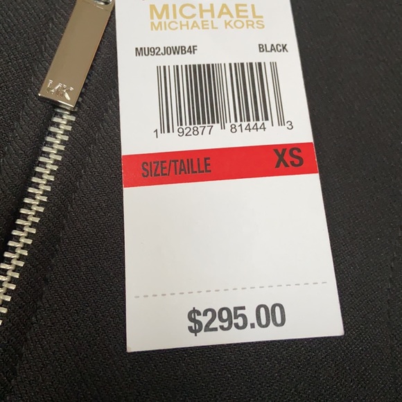 Michael Kors Twill Biker Jacket - Picture 3 of 3